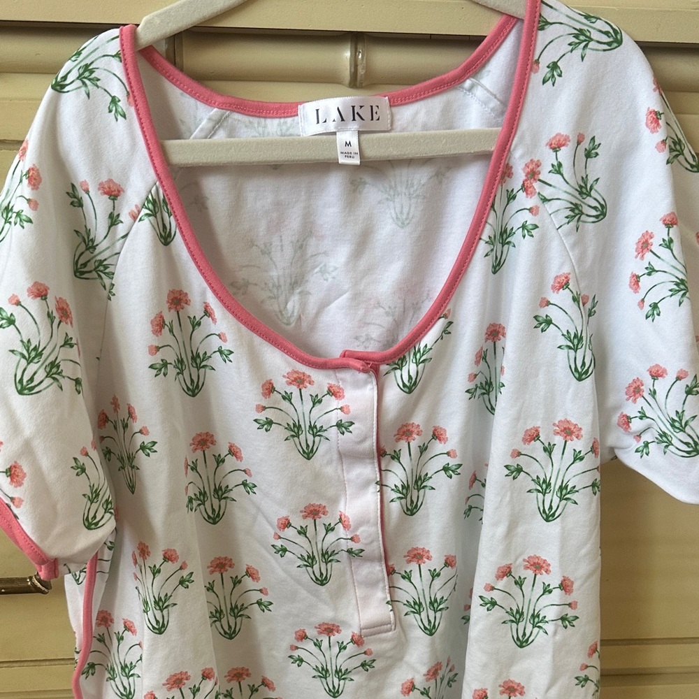 Floral Print LAKE Pajama short long set